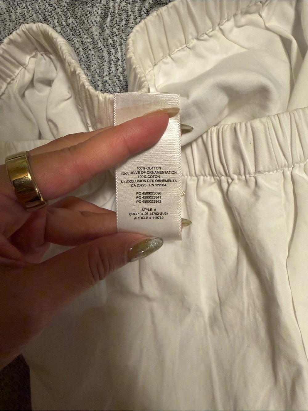 Aritzia Wilfred Rylance Poplin Shorts - white, sz M - Picture 6 of 8